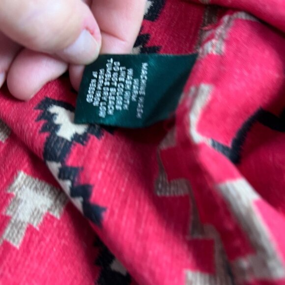 Lauren Ralph Lauren Aztec Shirt women’s size 1X southwestern button down - Picture 5 of 11